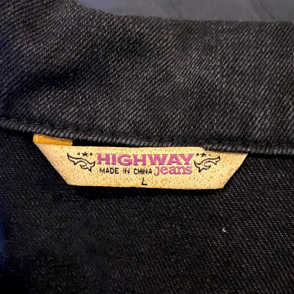 Women’s Black Jean Jacket. Gently Worn. Size L. OFFERS WELCOME‼️‼️ - Picture 4 of 4